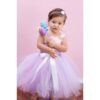 kid girl party flower purple dress p30880 130