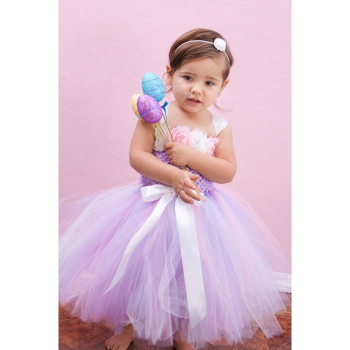 kid girl party flower purple dress p30880 130