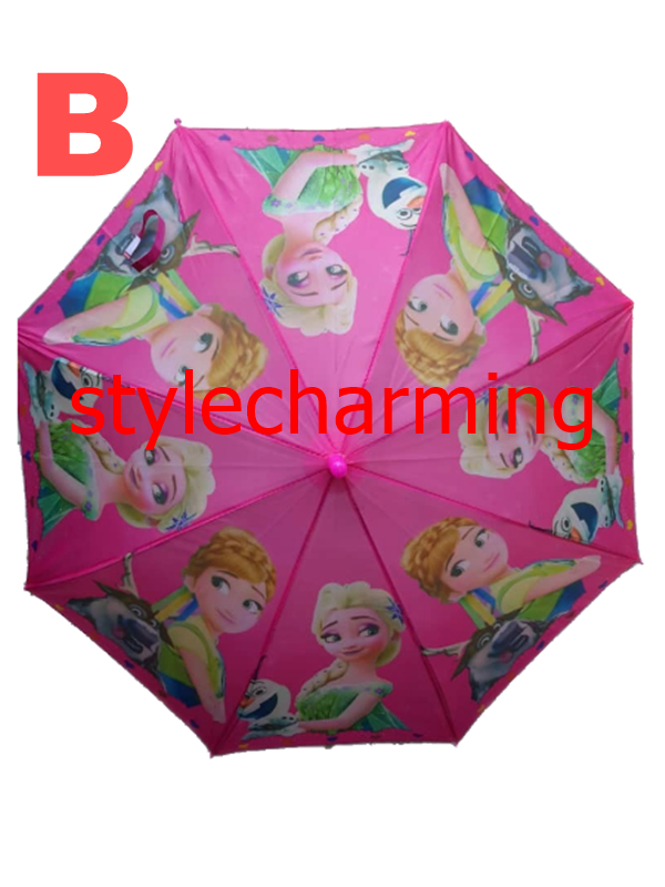 kids cartoon long umbrella