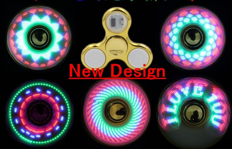led fidget spinner beyblade with colourful light & pattern led fidget spinner beyblade