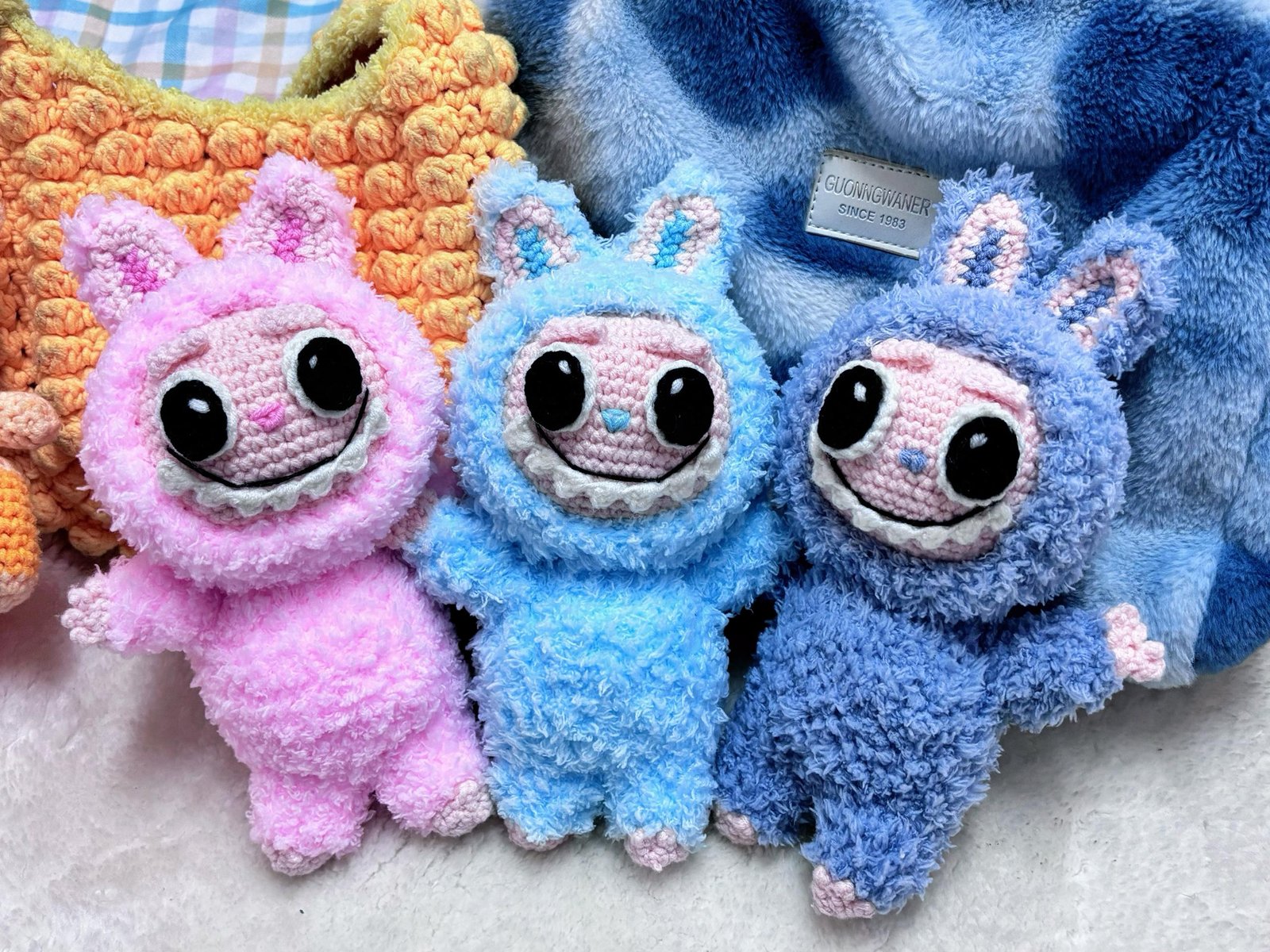 labubu cute handmade crochet amigurumi patung doll toy present hadiah girl boy budak adult birthday