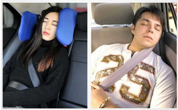 [ready stock] latest version adjustable & light weight car seat headrest