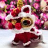 handmade crochet cny edition lion dance amigurumi patung doll decoration gift stuffed present hadiah