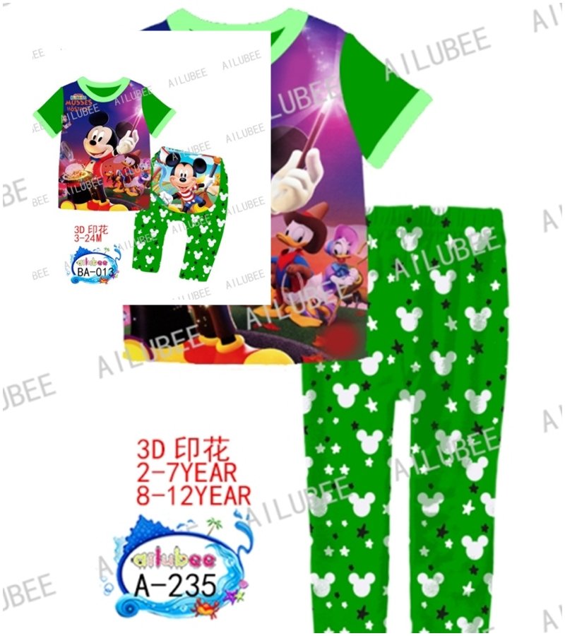 mickey ailubee pyjamas (a 235) 3 4 6y