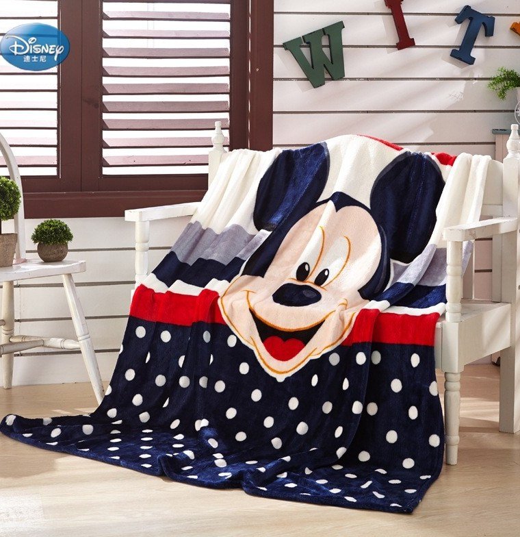 mickey super soft coral fleece blanket selimut bigger size 1.5x2m