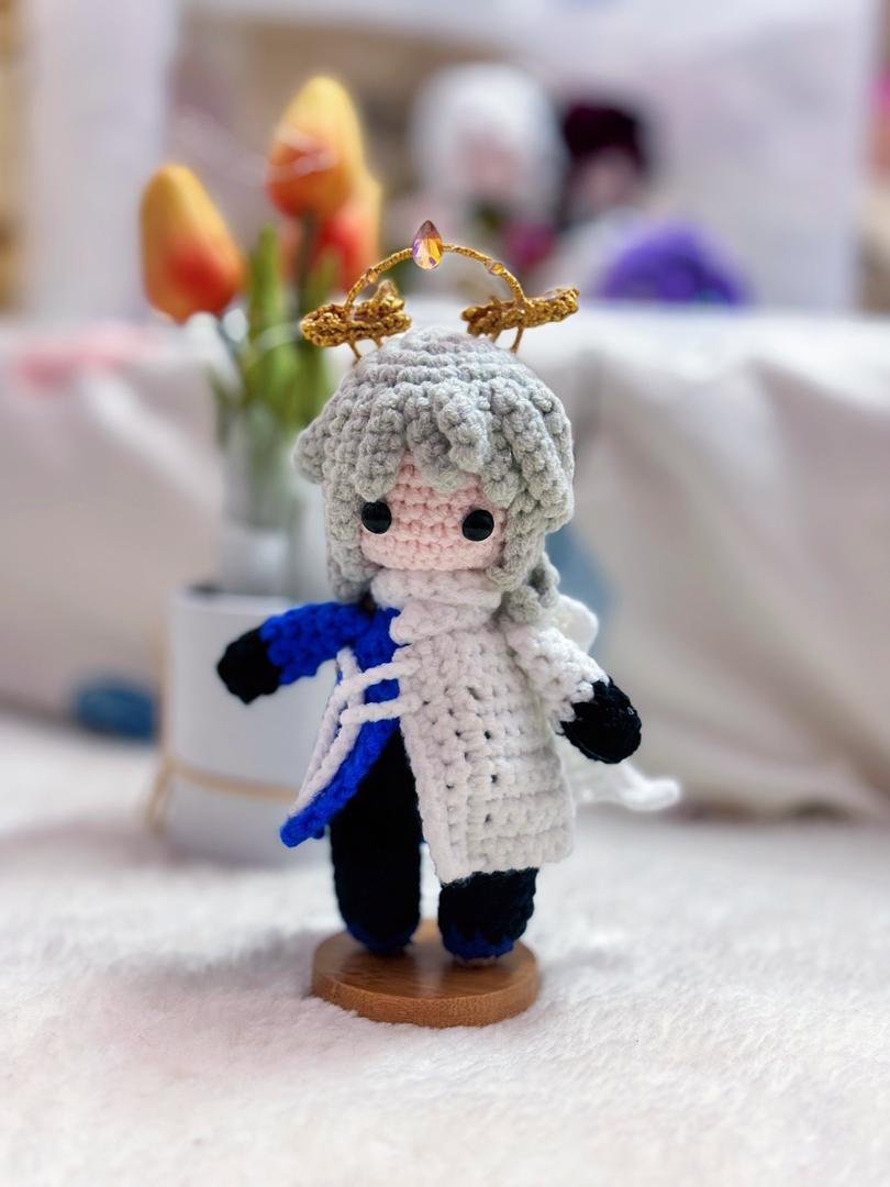 mini version sunday anime honkai star rail hsr cute handmade crochet amigurumi patung doll toy present hadiah girl boy budak adult birthday