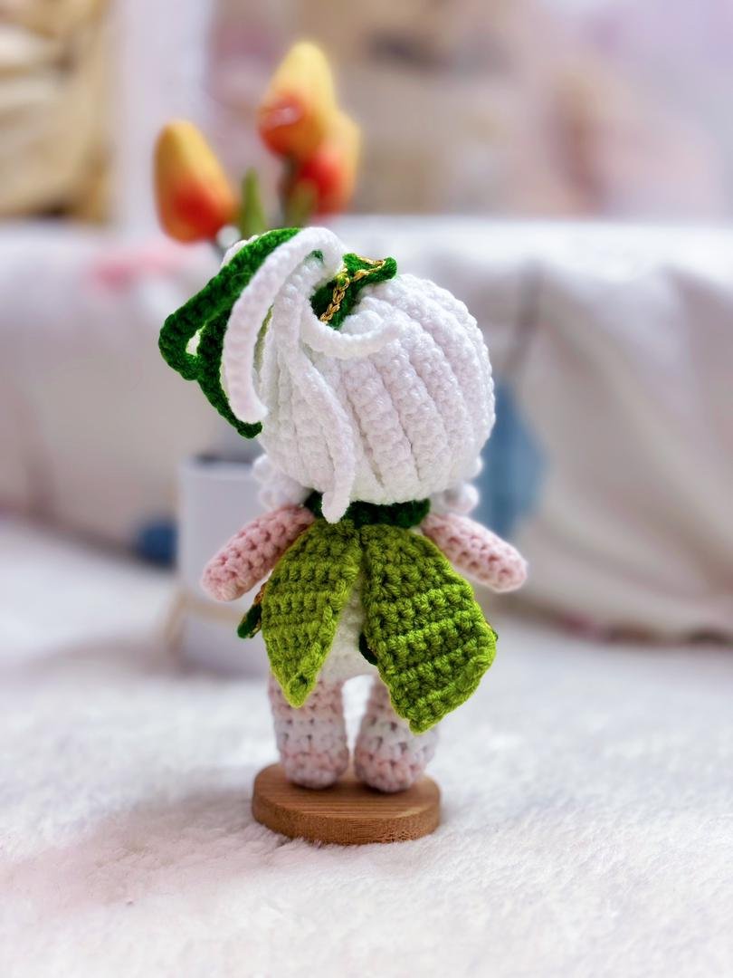 nahida genshin (1) mini version nahida anime genshin cute handmade crochet amigurumi patung doll toy present hadiah girl boy budak adult birthday