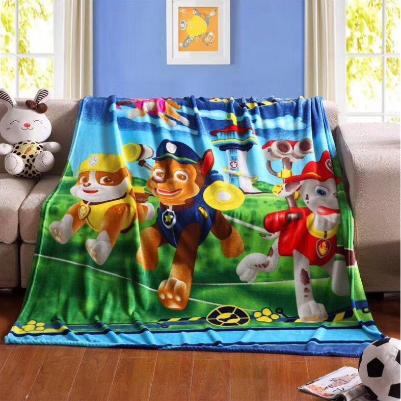 [ready stock] paw patrol super soft coral fleece blanket selimut bigger size 1.5x2m