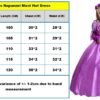 disney princess rapunzel elegance costume dress + free 1 pair sleeve 100 110