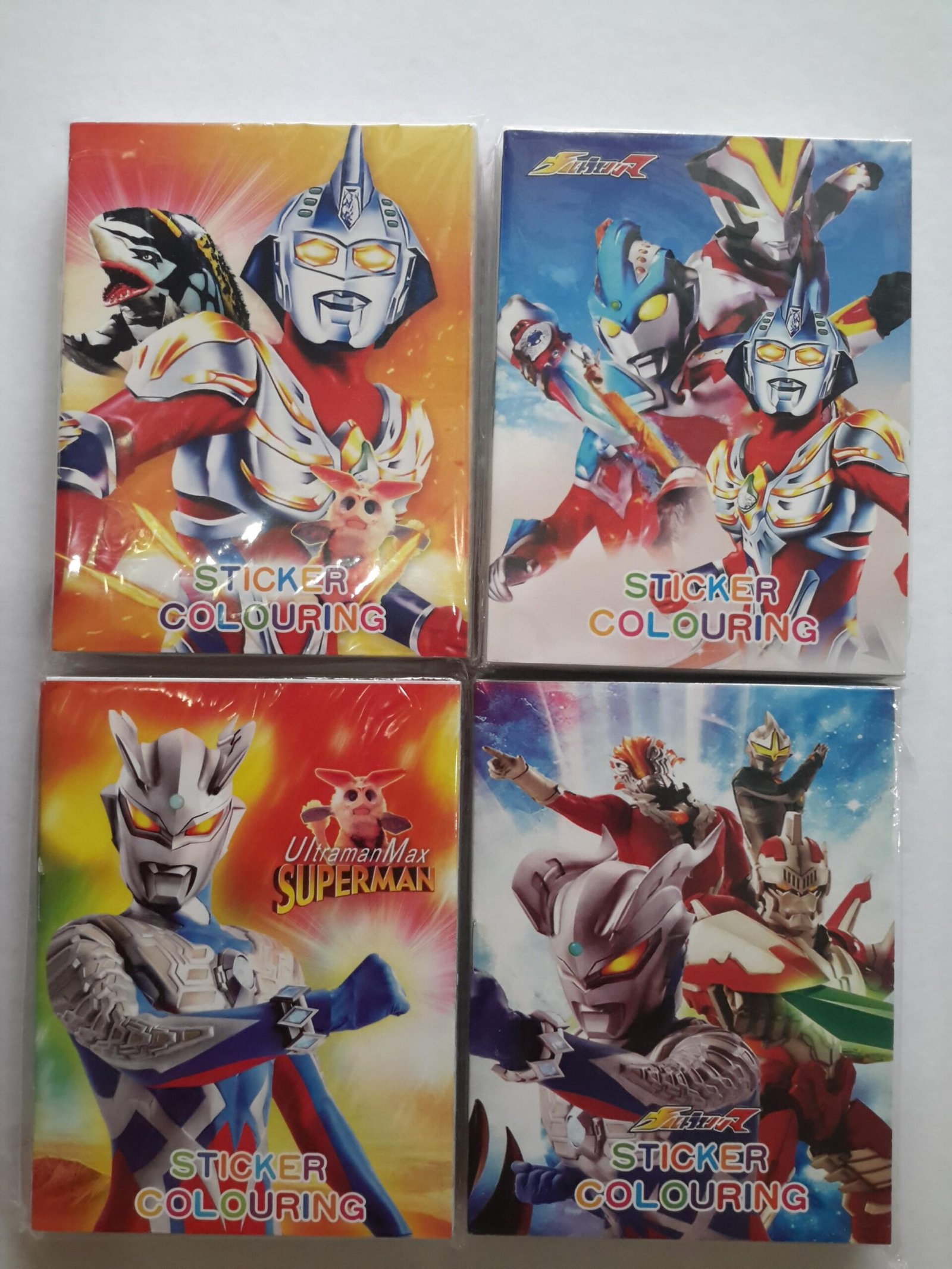 ultraman sticker coloring colouring books buku mewarna