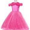 disney cinderella elegance costume dress with butterfly pink 120 130