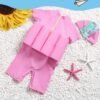 2810 boy girl kids floating swimming suit baju renang swimwear + cap cat m , l , xl