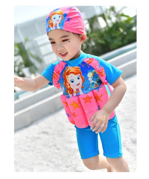 2806 Boy Girl Kids Floating Swimming Suit Baju Renang Swimwear + Cap - MERMAID M L XL 2806 boy girl kids floating swimming suit baju renang swimwear + cap mermaid m l xl