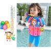 2806 boy girl kids floating swimming suit baju renang swimwear + cap mermaid m l xl