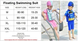 CODE 2013 2803 Girl Kids Floating Swimming Suit Baju Renang Swimwear + Cap - UNICORN 2806 boy girl kids floating swimming suit baju renang swimwear + cap mermaid m l xl