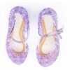kids girl jelly shoes crystal sandal sofia rapunzel cinderella belle aurora frozen elsa blue pink purple princess disney costume pretend play birthday gift hadiah harijadi party