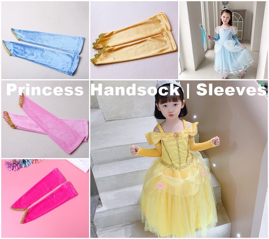 disney princess cosplay costume pretend play birthday gift party sleeves